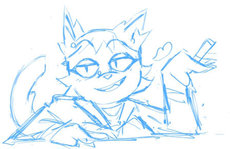 Cat cleona (oc) (Sketch)